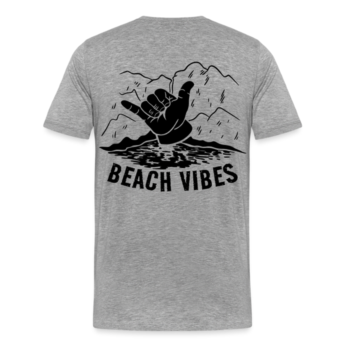 Beach Vibes - Herrenshirt - heather grey
