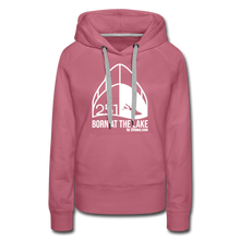 Lade das Bild in den Galerie-Viewer, Born at the Lake - Damenhoodie - mauve