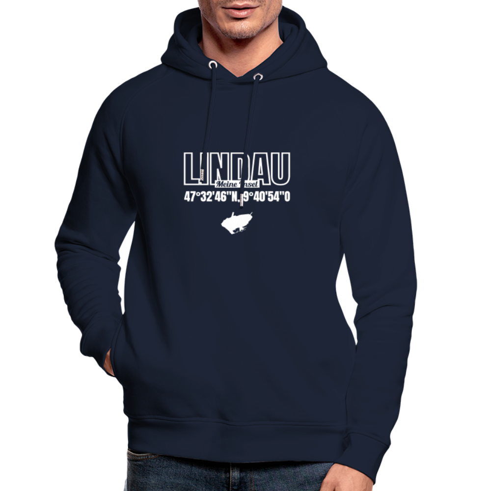 Lindau Meine Insel - Organic Hoodie - navy