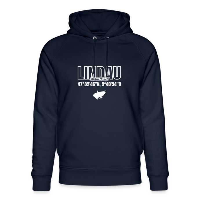 Lindau Meine Insel - Organic Hoodie - navy