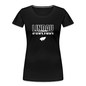 Lindau - Meine Insel Damenshirt - black