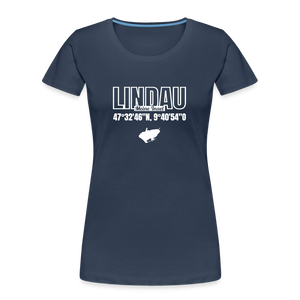 Lindau - Meine Insel Damenshirt - navy