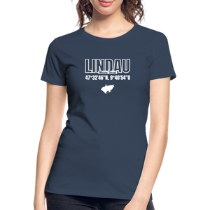 Lindau - Meine Insel Damenshirt - navy