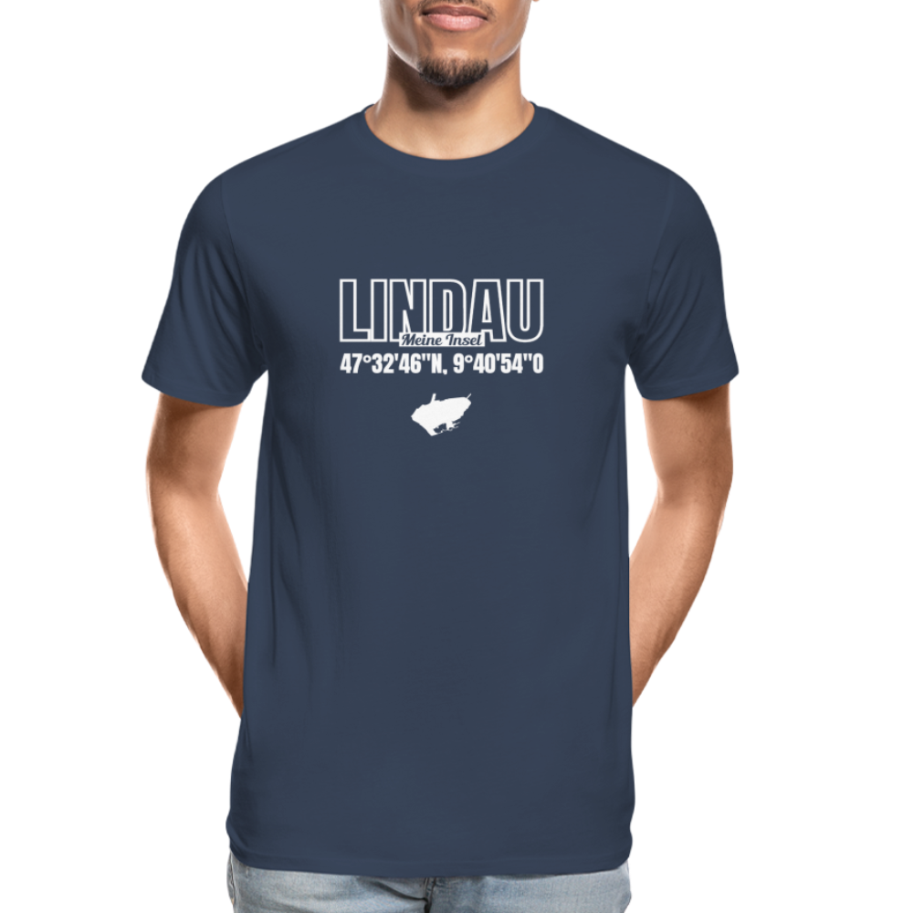 Lindau - Meine Insel Herrenshirt - navy