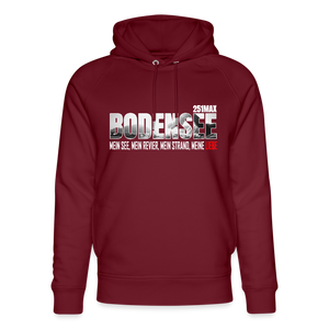 Bodensee Mein See - Organic Hoodie - burgundy