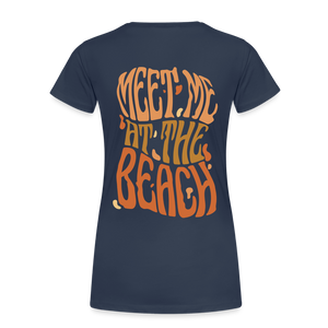 Meet Me At The Beach - Damenshirt - navy