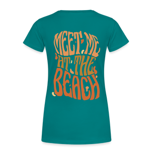 Meet Me At The Beach - Damenshirt - diva blue