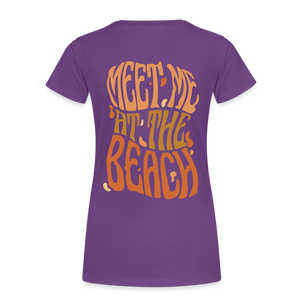 Meet Me At The Beach - Damenshirt - purple