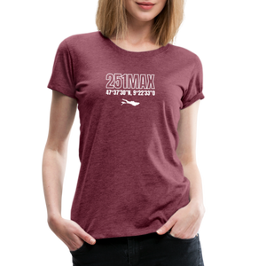 Meet Me At The Beach - Damenshirt - heather burgundy