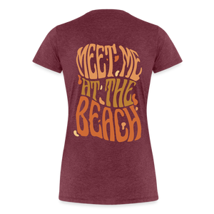 Meet Me At The Beach - Damenshirt - heather burgundy