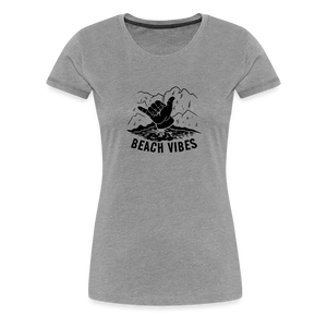 Beach Vibes - Damenshirt - heather grey