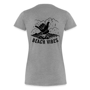 Beach Vibes - Damenshirt - heather grey