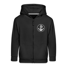 Lade das Bild in den Galerie-Viewer, Kids&#39; Premium Zip Hoodie - black
