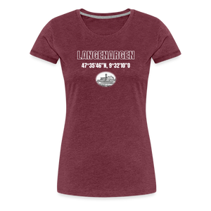 Langenargen - Damenshirt - heather burgundy