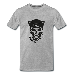 Skull - Herrenshirt - heather grey