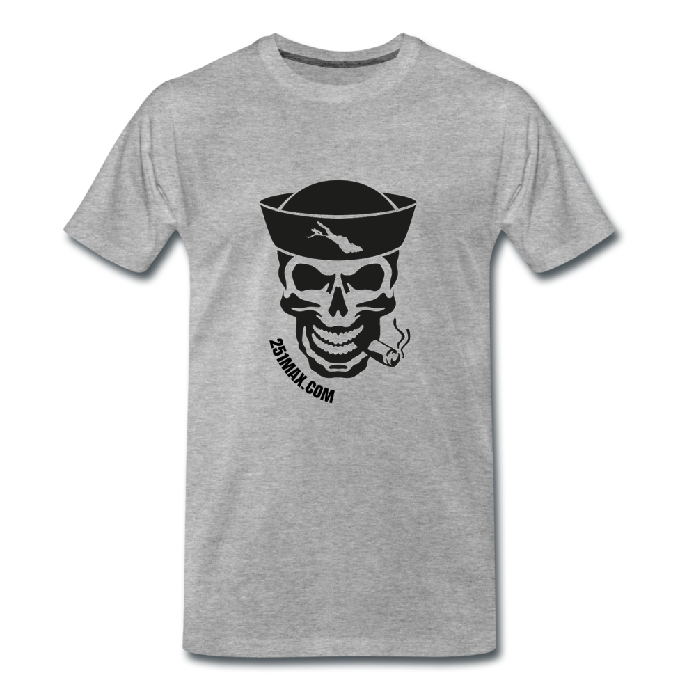 Skull - Herrenshirt - heather grey