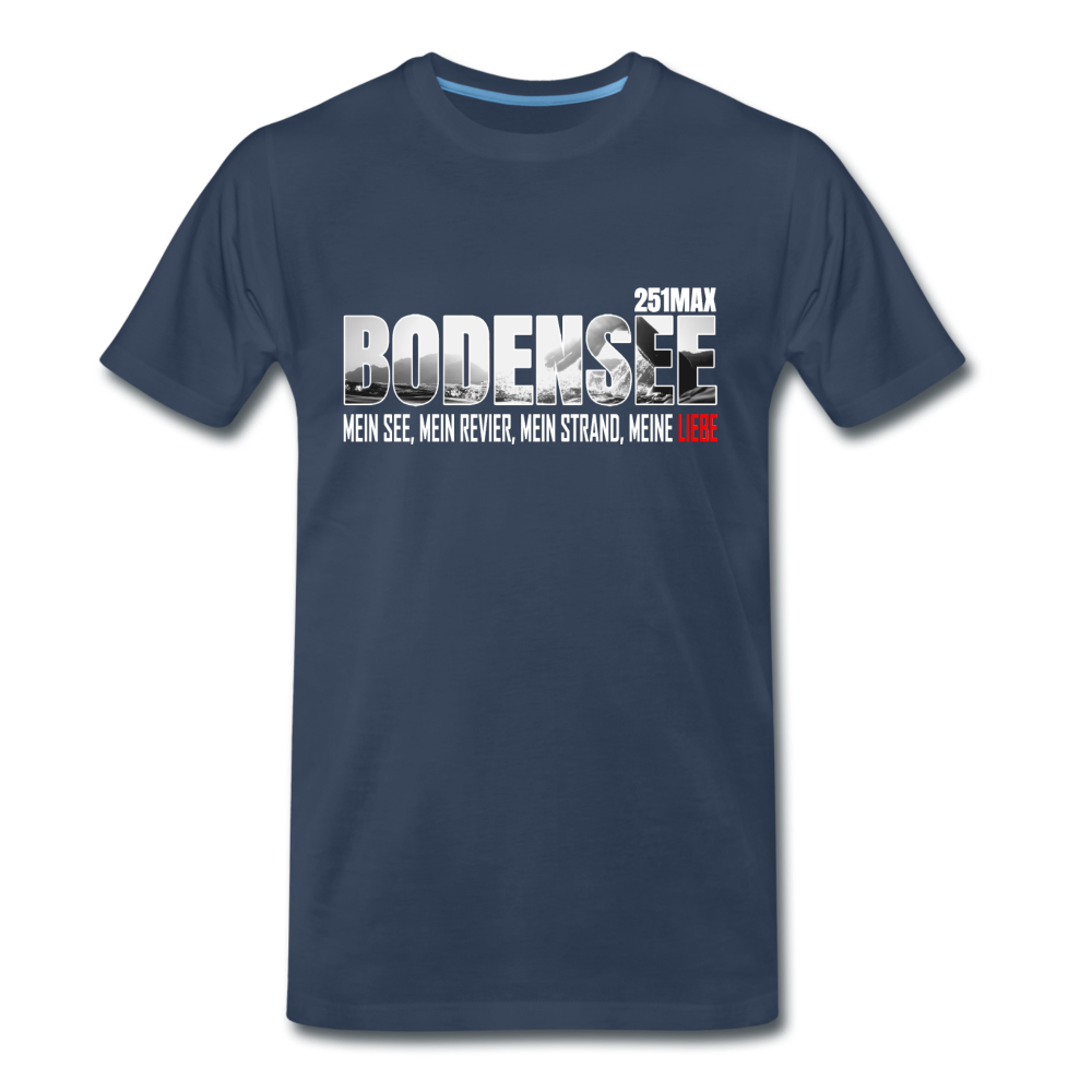 Bodensee, Mein Revier - Herrenshirt - navy