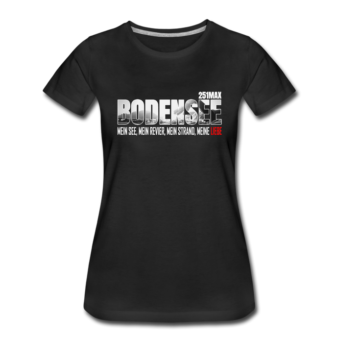 Bodensee, Mein Revier - Damenshirt - black