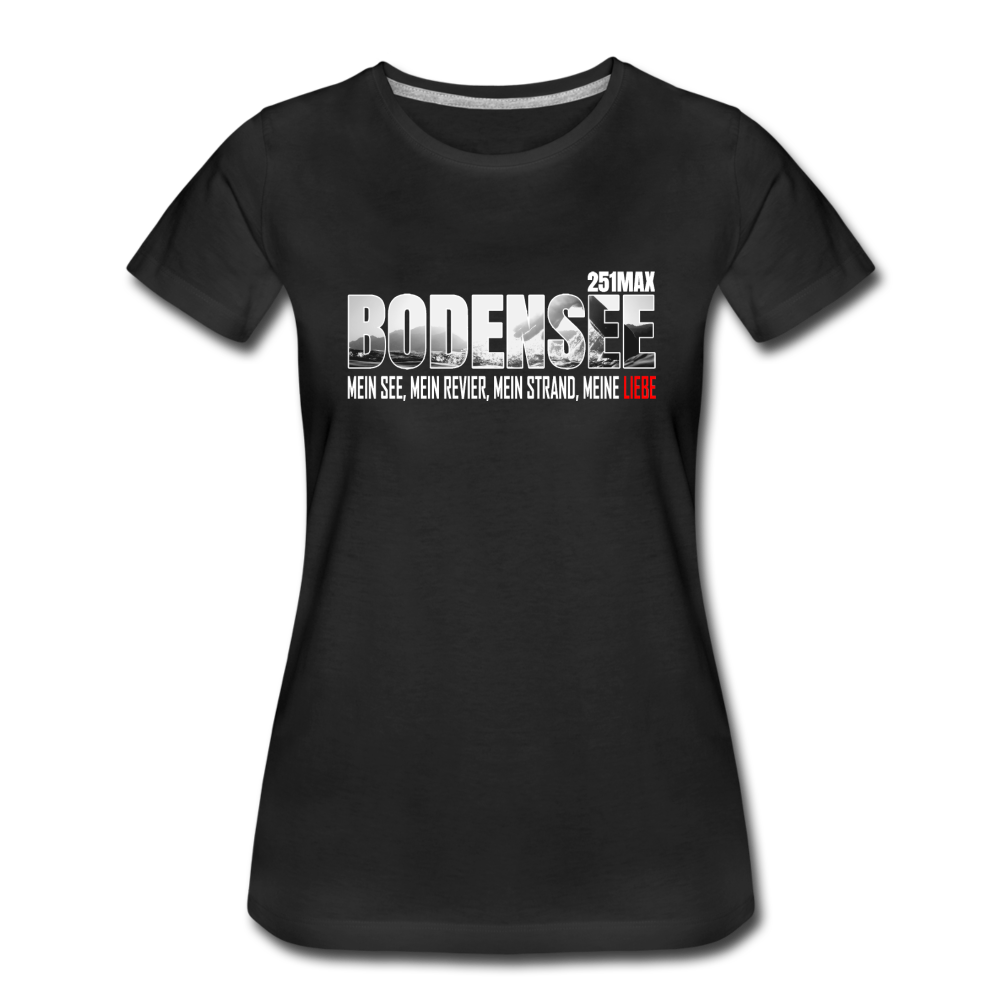 Bodensee, Mein Revier - Damenshirt - black