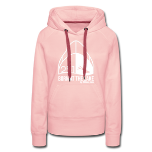 Born at the Lake - Damenhoodie - crystal pink