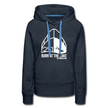 Lade das Bild in den Galerie-Viewer, Born at the Lake - Damenhoodie - navy
