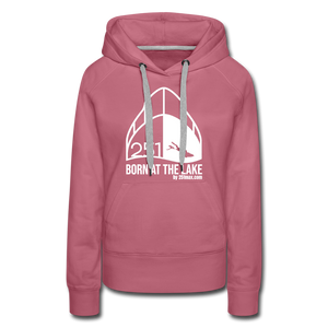 Born at the Lake - Damenhoodie - mauve