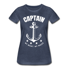 Lade das Bild in den Galerie-Viewer, Captain - Damenshirt - heather blue
