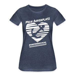 Mein Ankerplatz - Damenshirt - heather blue