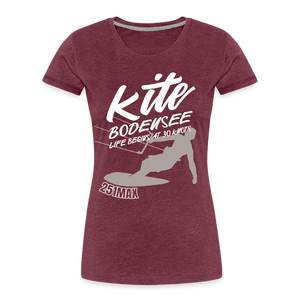 Kite Bodensee - Damenshirt - heather burgundy