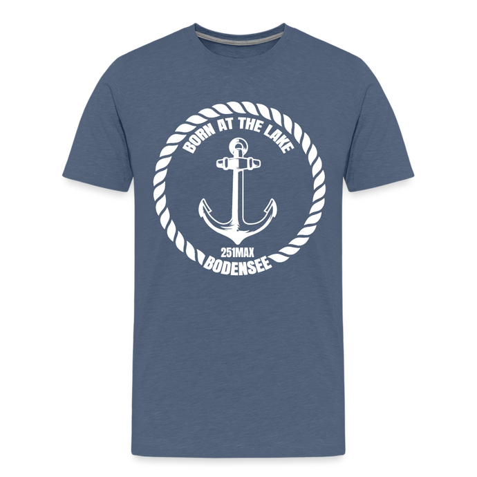 Born At The Lake - Herrenshirt - heather blue