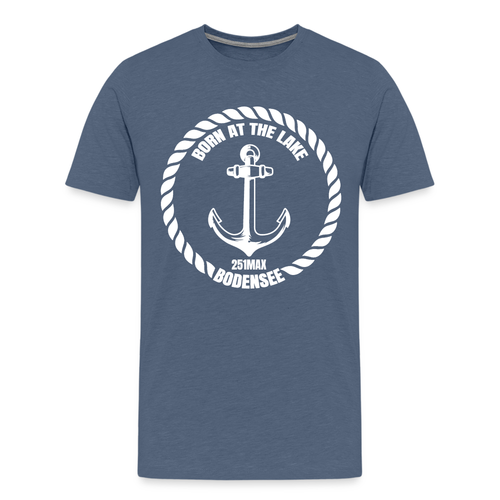 Born At The Lake - Herrenshirt - heather blue